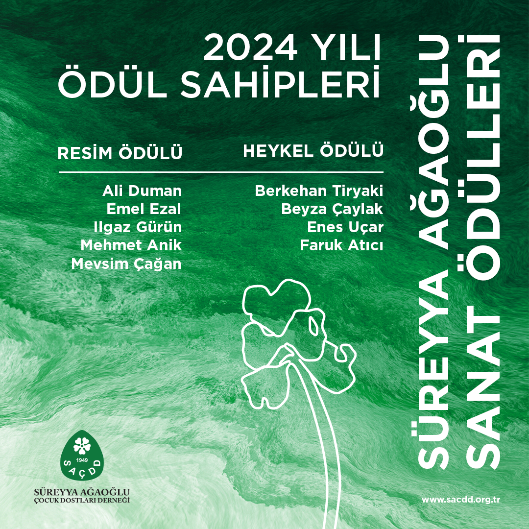 2024 Yılı Süreyya Ağaoğlu Sanat Ödülleri Sonuçları Açıklandı!