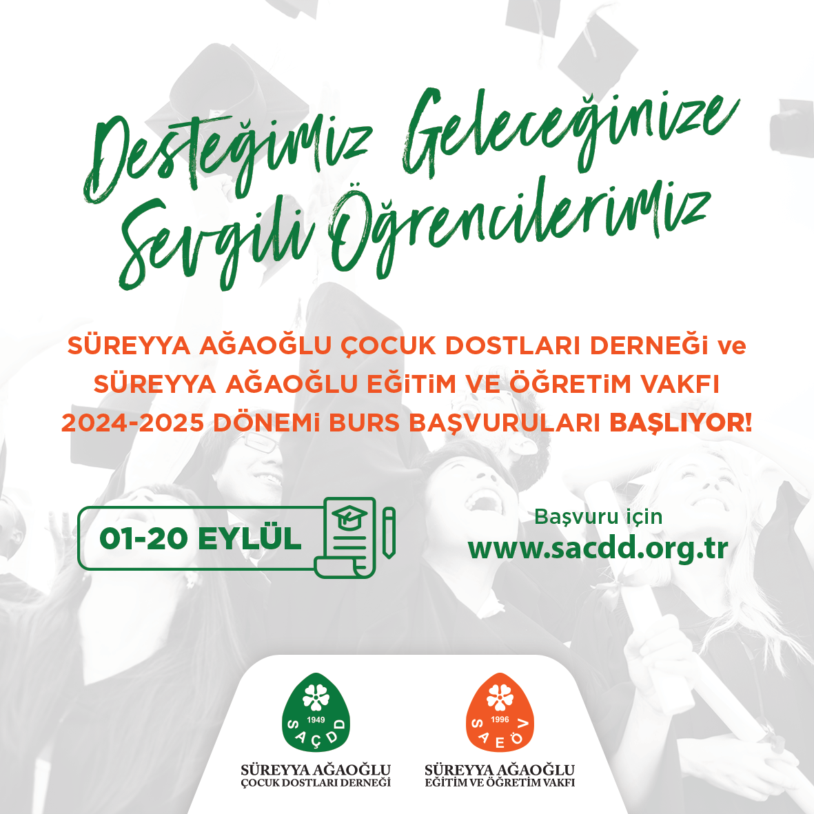 2024-2025 Eğitim Dönemi Burs Başvuruları 1 Eylül'de Başlıyor!