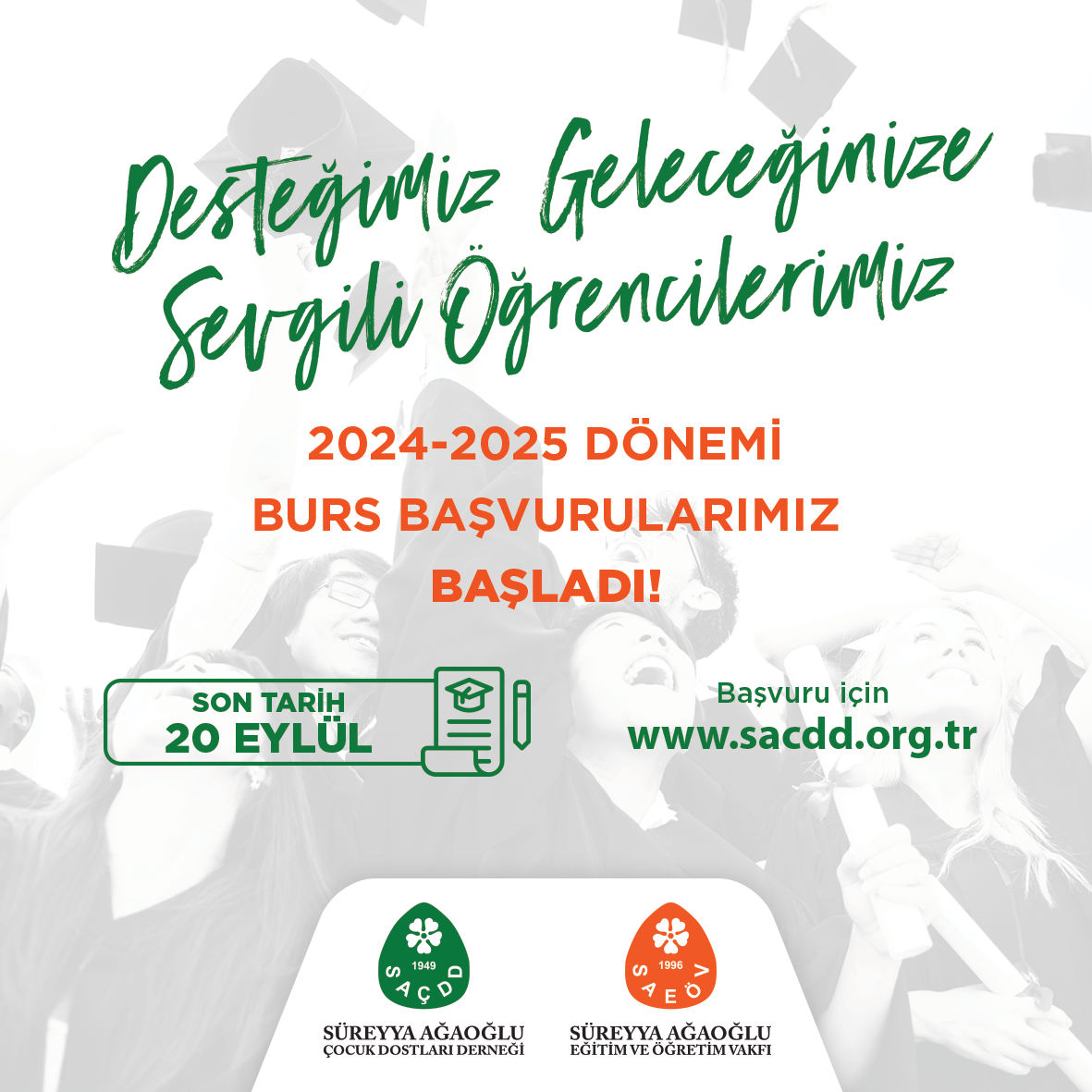 2024-2025 Eğitim Dönemi Burs Başvuruları Başladı!