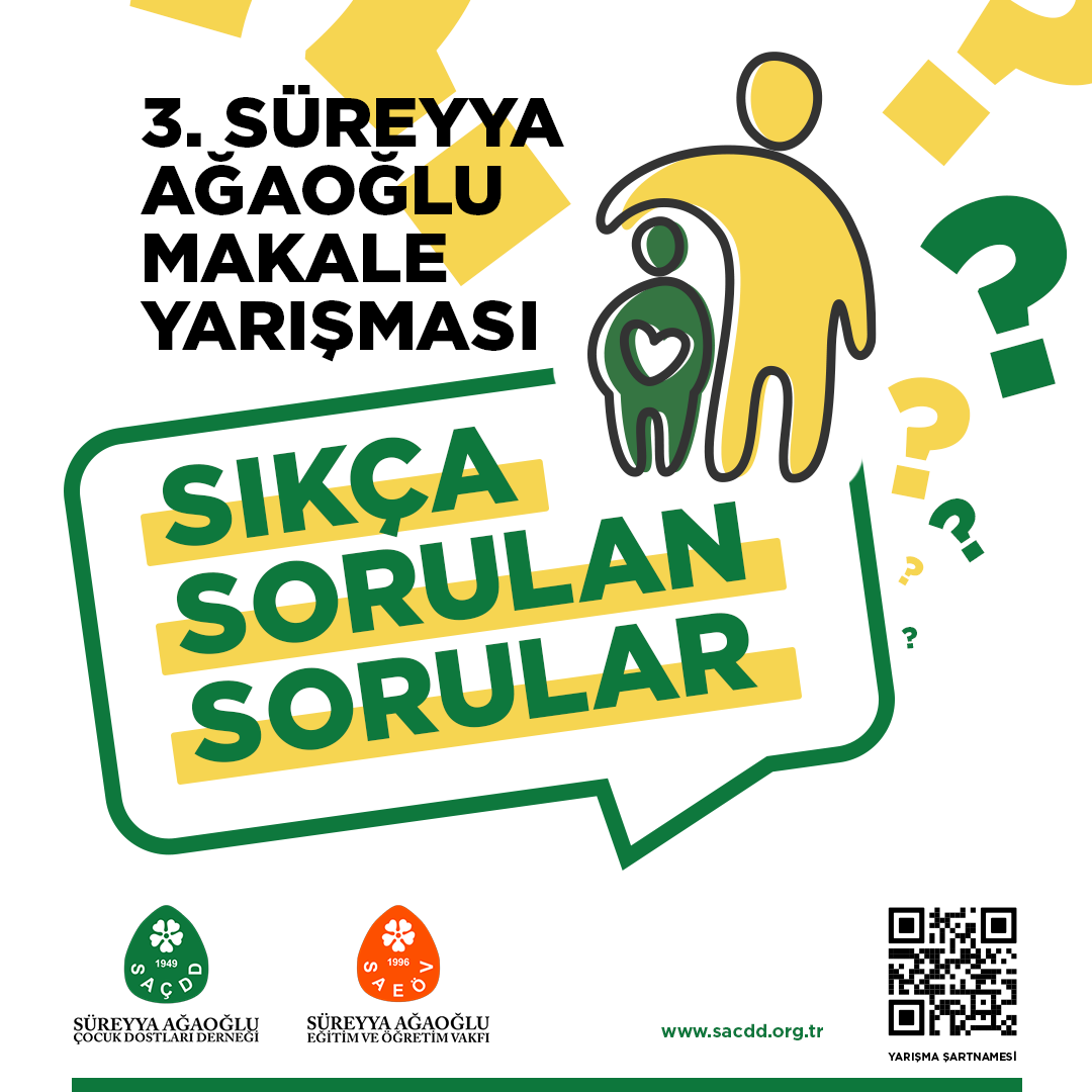 3. Süreyya Ağaoğlu Makale Yarışması Sıkça Sorulan Sorular 